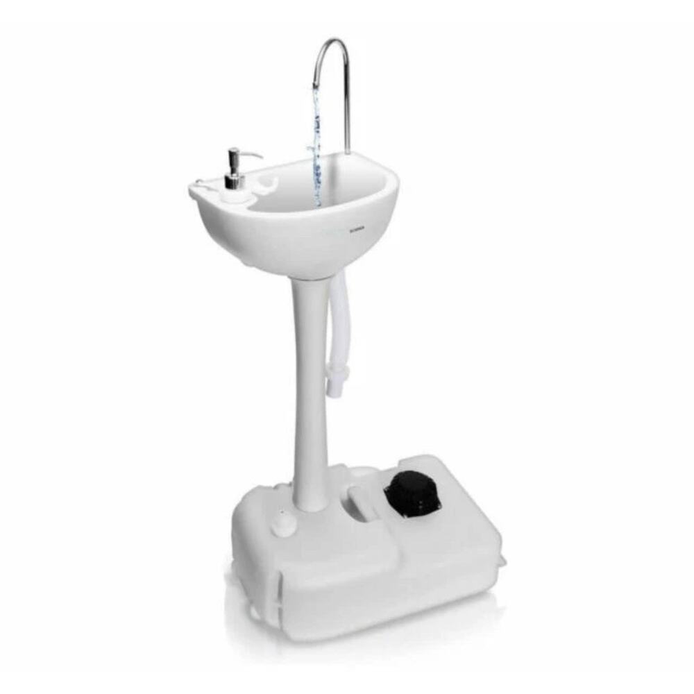 New Portable Camping Sink Towel Holder & Soap Dispenser 19L Serene Life Mobile